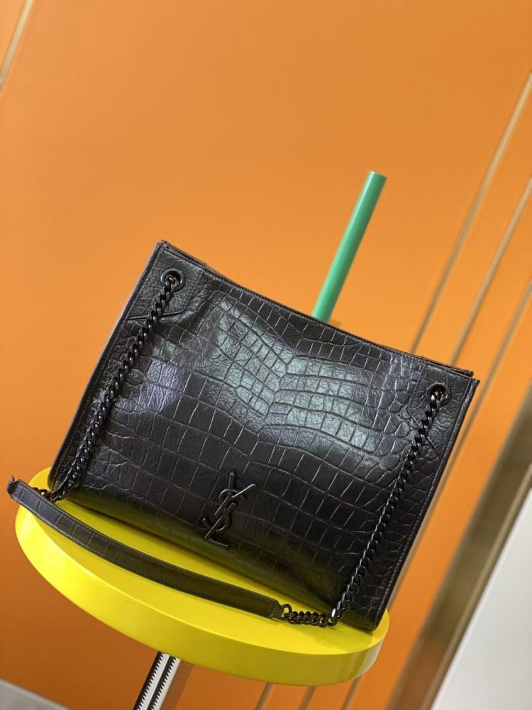 Saint Laurent Calfskin Crocodile