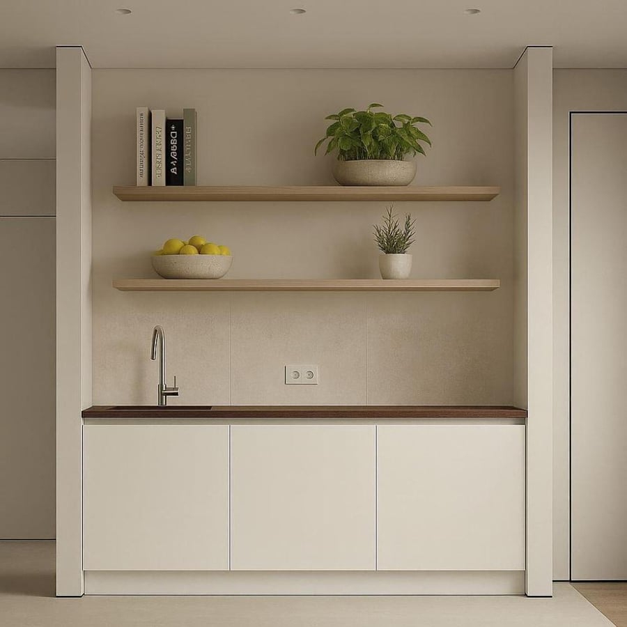 Kitchen unit and ready coffee corner