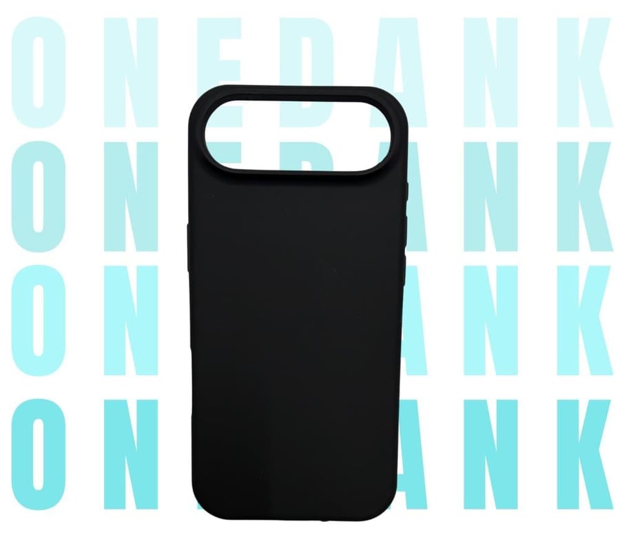 كفر حماية ون دانك سيليكون لهواتف ايفون اللون الأسود الفحمي | ONEDANK iPhone silicone case black coal