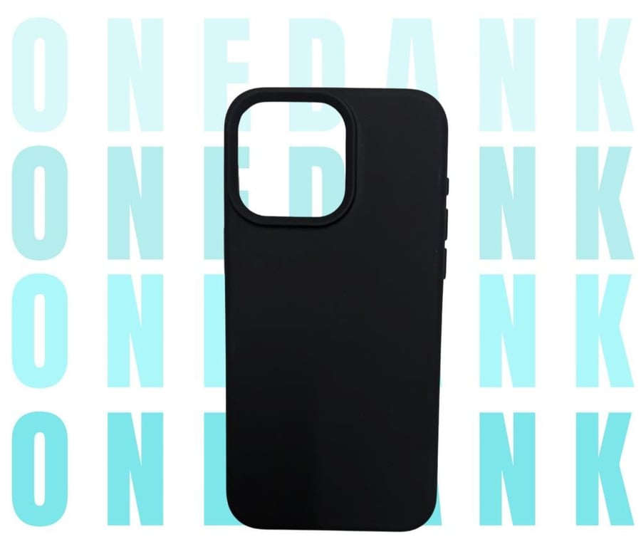 كفر حماية ون دانك سيليكون لهواتف ايفون اللون الأسود الفحمي | ONEDANK iPhone silicone case black coal