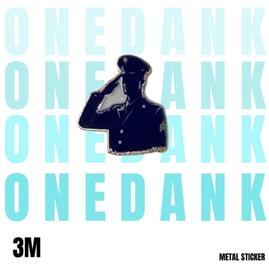 ملصق معدني تحية عسكرية | Metal Sticker - Military Salute
