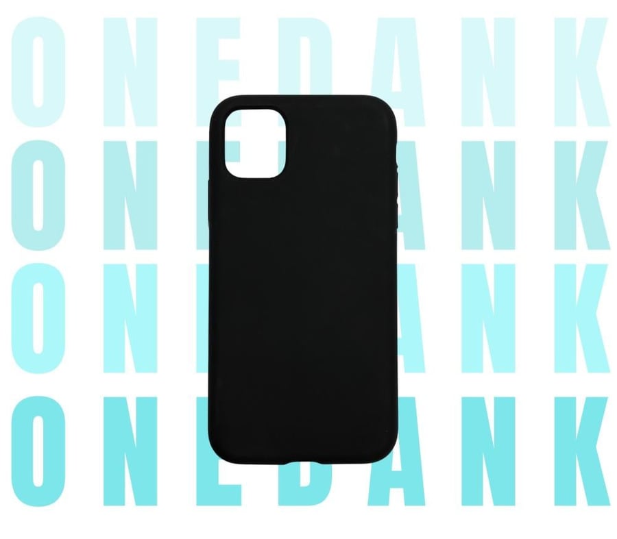 كفر حماية ون دانك سيليكون لهواتف ايفون اللون الأسود الفحمي | ONEDANK iPhone silicone case black coal