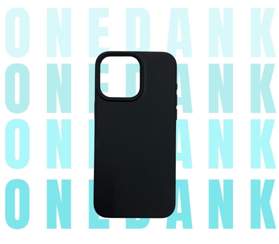 كفر حماية ون دانك سيليكون لهواتف ايفون اللون الأسود الفحمي | ONEDANK iPhone silicone case black coal