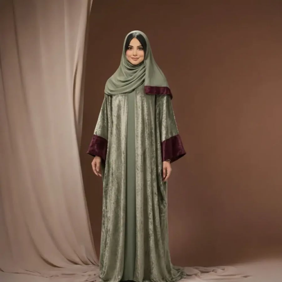 عباية مخملية فرنسية خالصة