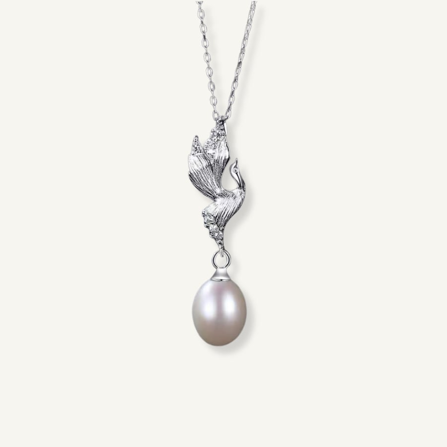 Natural freshwater pearl necklace - 925 silver