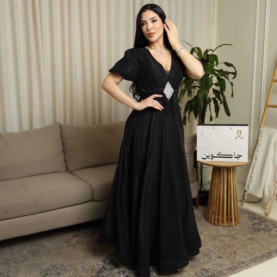 soft evening dress