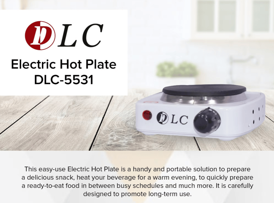 DLC 5531 electric hot plate white 1000W