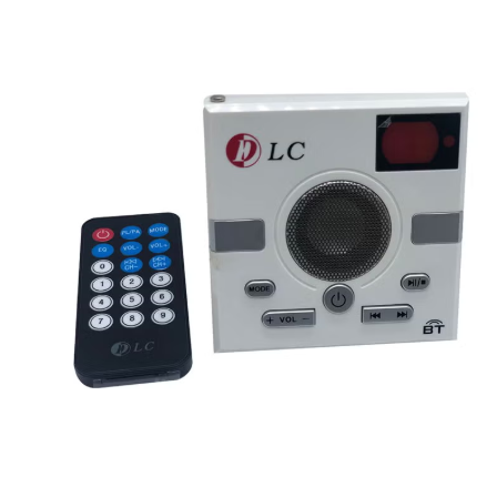 مكبّر صوت وراديو محمول من DLC موديل DLC35000 – بلوتوث + FM + USB/TF + ريموت (أبيض/أسود/رمادي)