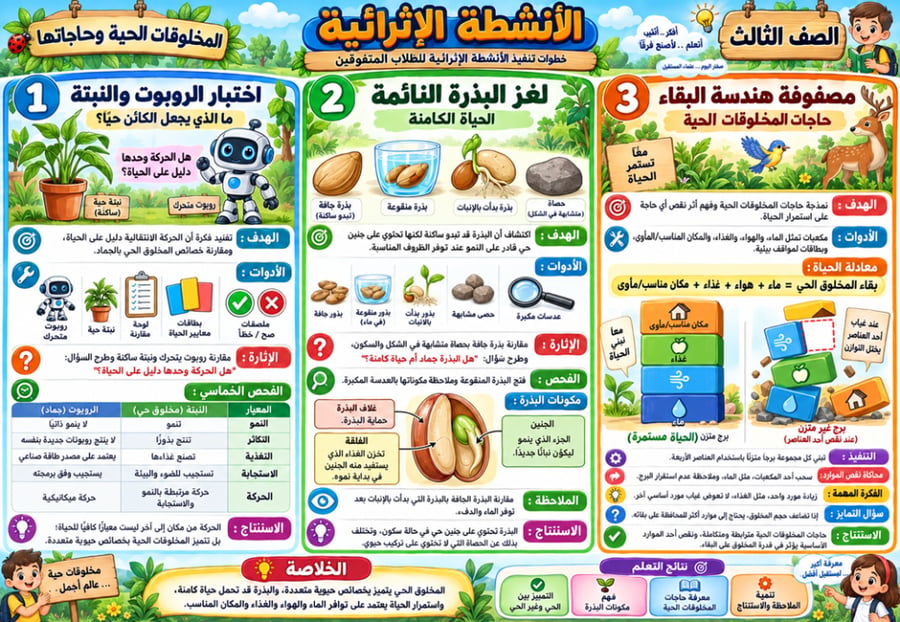 خطة الاثراء و معالجة الضعف الصف الثالث