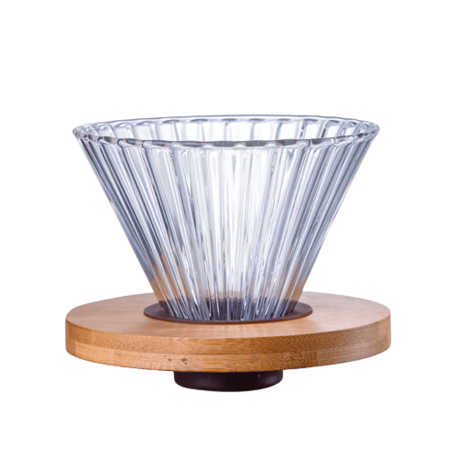 قمع زجاجي v60 زجاجي 02 (شفاف)