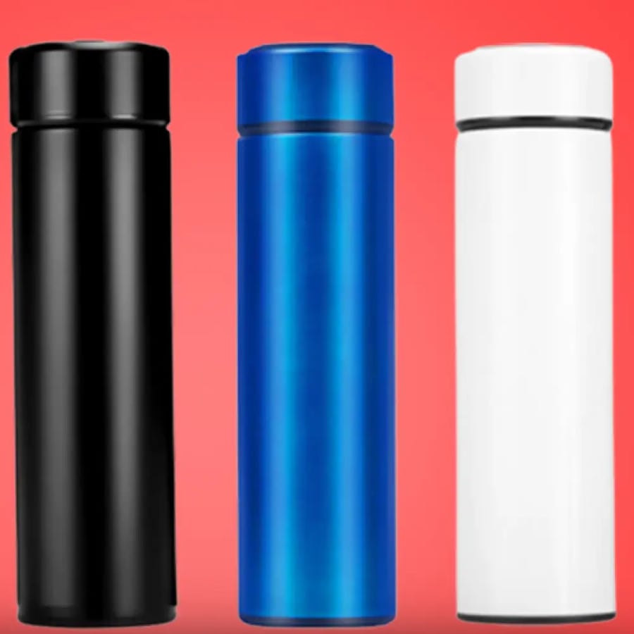 Smart heat-preserving blue cup 460ml