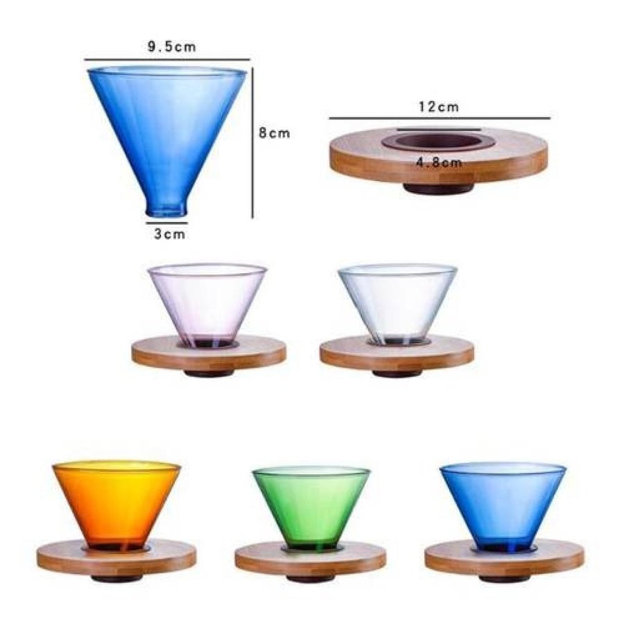 قمع زجاجي v60 زجاجي 02 (شفاف)