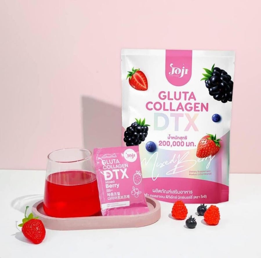 جوجي كولاجين  جلوتا دى تي اكس بنكهة التوت المختلطة - Collagen Dtx Mixed Berry