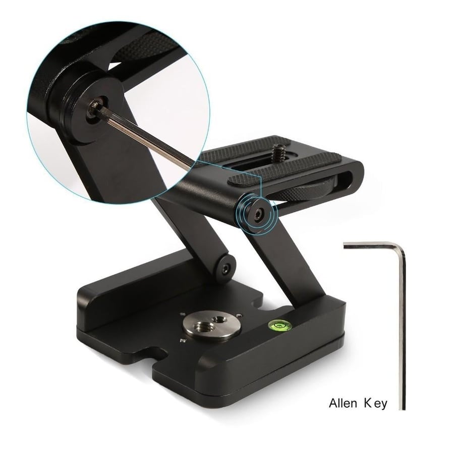 Focus Studio Camera Folding Z Flex Tilt Tripod Head Slider Rail