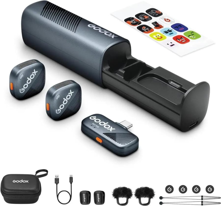 Godox Cube-S 2-Person Wireless Microphone Kit2 2.4G, CUBE-SC-KIT2