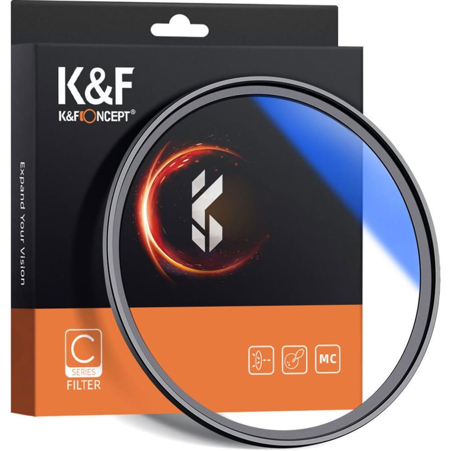 K&F Concept 77MM Classic Series, Blue-Coated, HMC UV Filter, Japan Optics