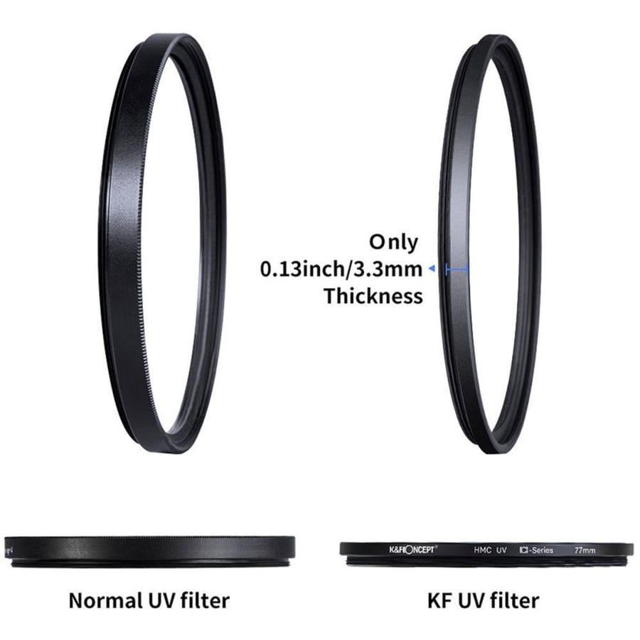 K&F Concept 67MM Classic Series, Blue-Coated, HMC UV Filter, Japan Optics