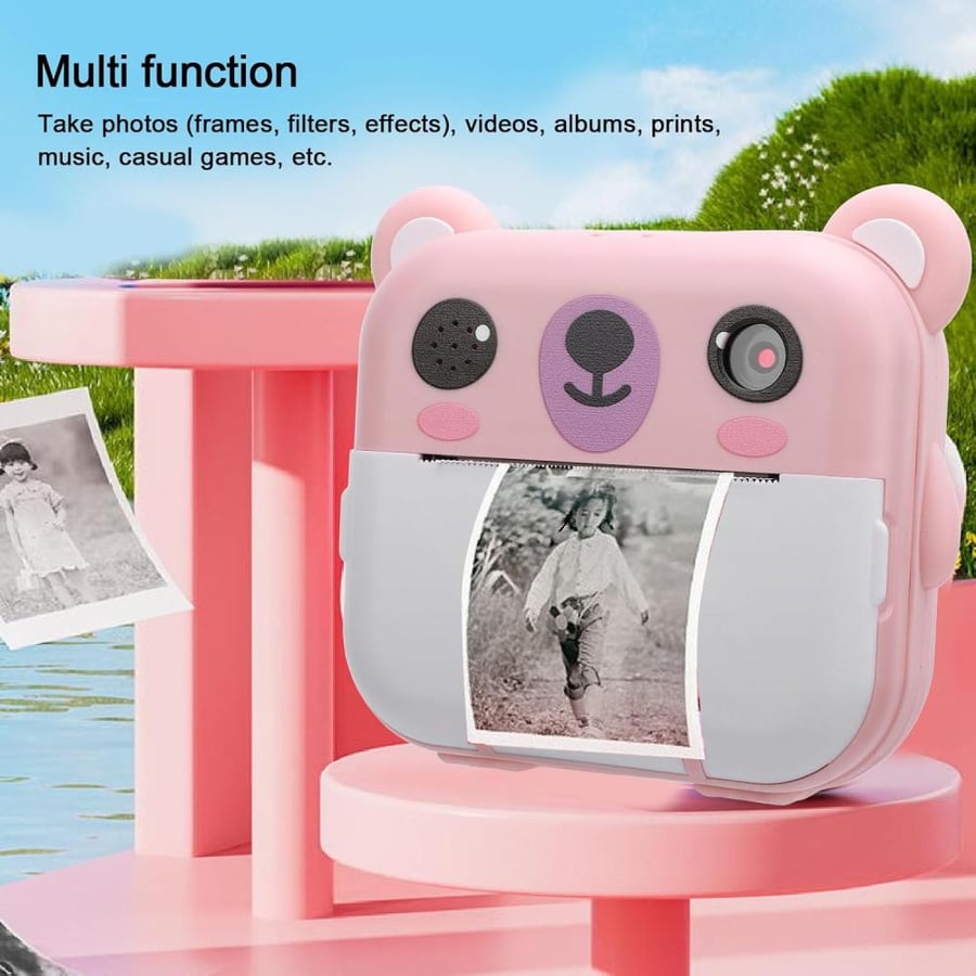 Children's Instant Print Camera With Thermal Printer