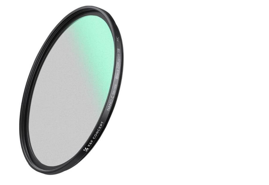 K&F Concept 77MM C Series Black Mist Filter 1/8, Ultra-thin multilayer Green Coating