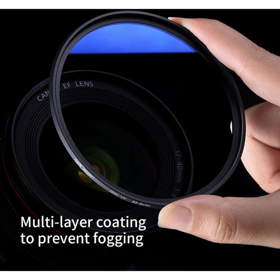 K&F Concept 62MM Classic Series, Blue-Coated, HMC UV Filter, Japan Optics