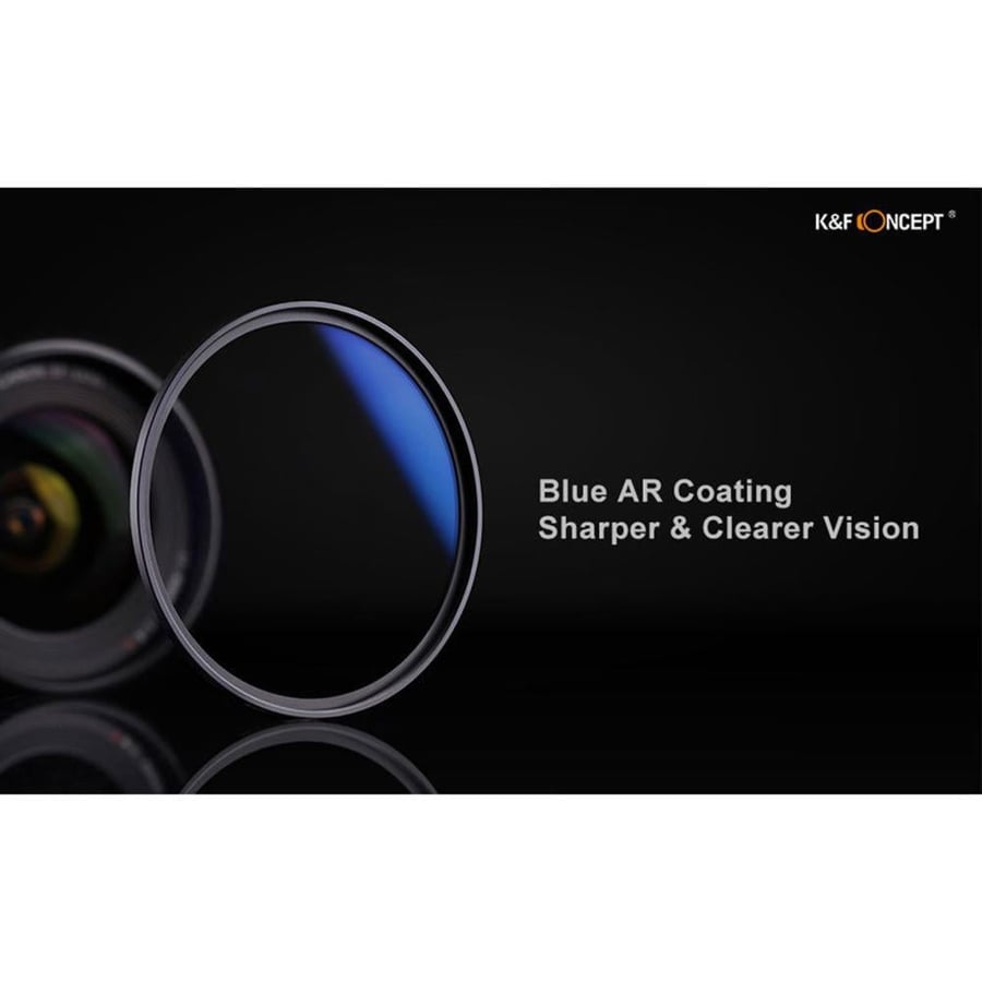 K&F Concept 67MM Classic Series, Blue-Coated, HMC UV Filter, Japan Optics