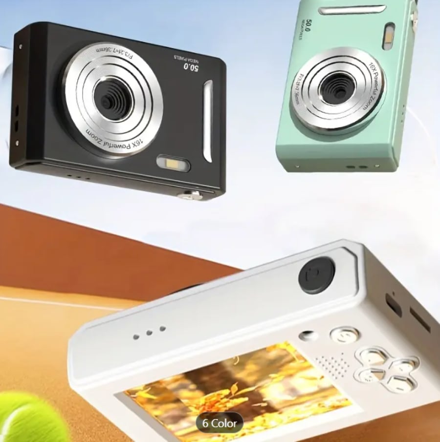 m26 ccd digital camera 50 million ultra clear pixels 8x (White Color)