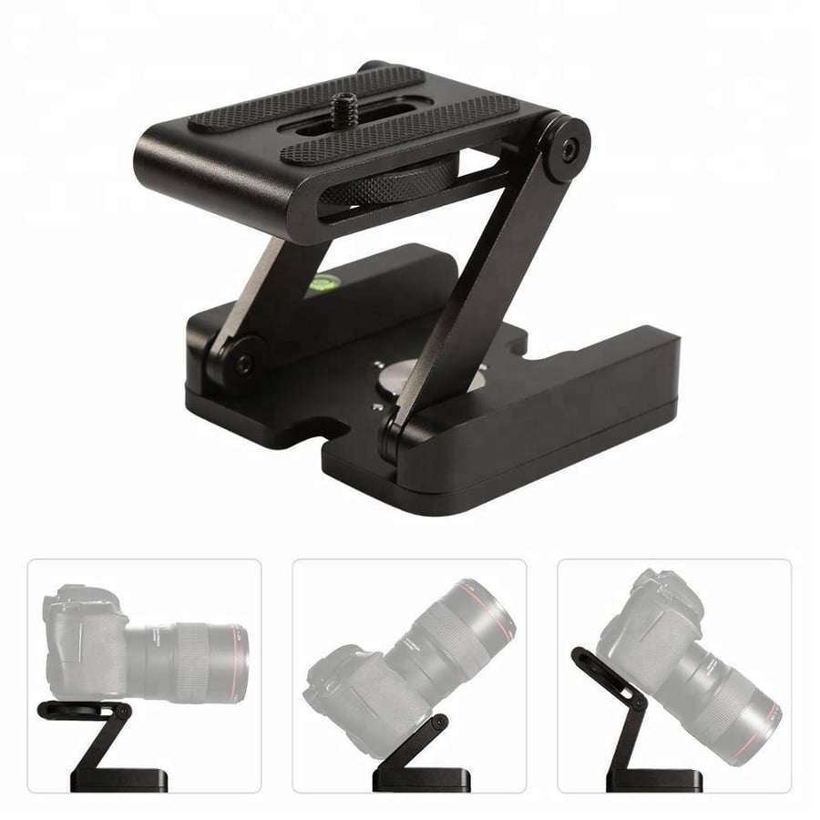 Focus Studio Camera Folding Z Flex Tilt Tripod Head Slider Rail