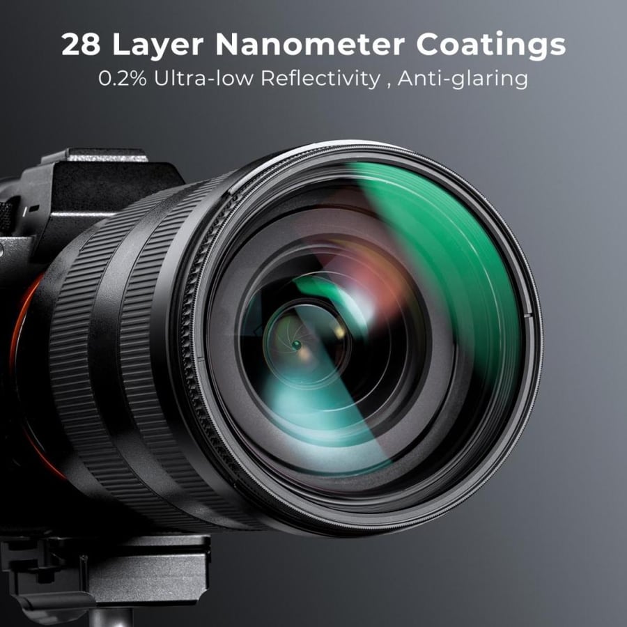 K&F Concept 67mm CPL Filter, True Color, HD, Waterproof, Anti Scratch, Green Coated