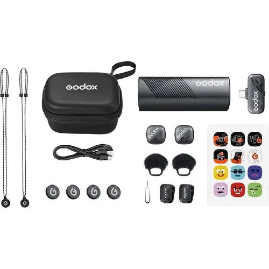 Godox Cube-S 2-Person Wireless Microphone Kit2 2.4G, CUBE-SC-KIT2