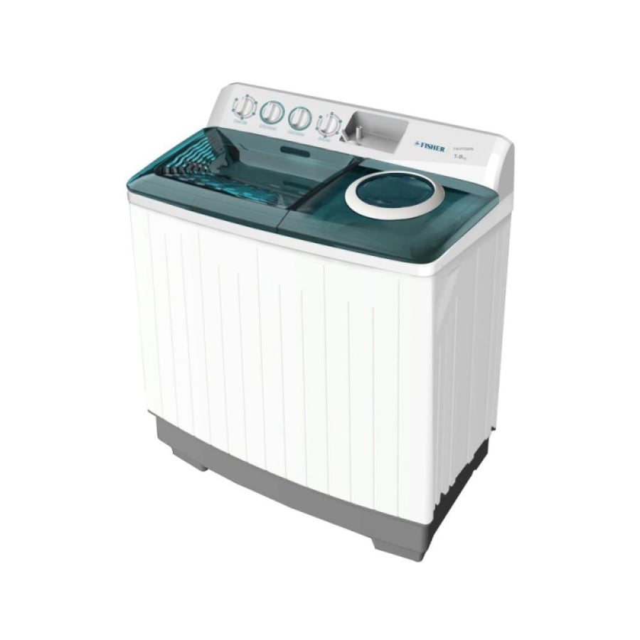 Fisher washing machine two tubs 14 kg - top load - white - FW-P14000N