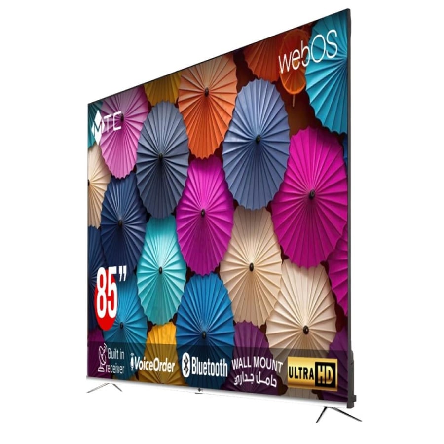 ام تي سي شاشة 85 بوصة سمارت - WebOS - ماجيك ريموت - دقة UHD - موديل MT85UH200WVWOS