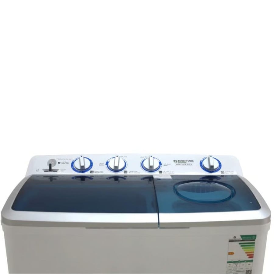 بنش مارك غسالة حوضين - 8.5 كيلو - أبيض - WM-95E1HY