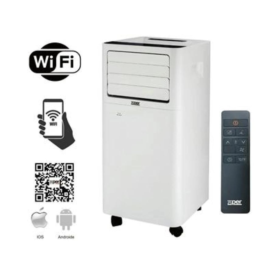 اكسبير مكيف متنقل 9000 وحدة بريموت كنترول - WiFi - بارد - أبيض - XPW-9PA