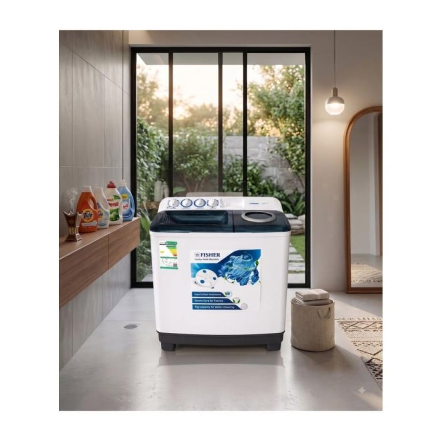 فيشر غسالة حوضين - 14 كيلو - FW-P14000M