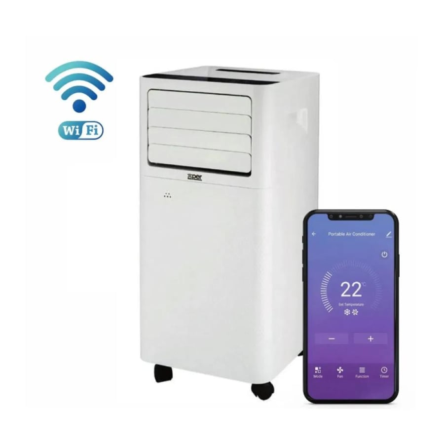 اكسبير مكيف متنقل 12000 وحدة - بارد فقط - WiFi - مزود بريموت كنترول - أبيض - XPW-12PA