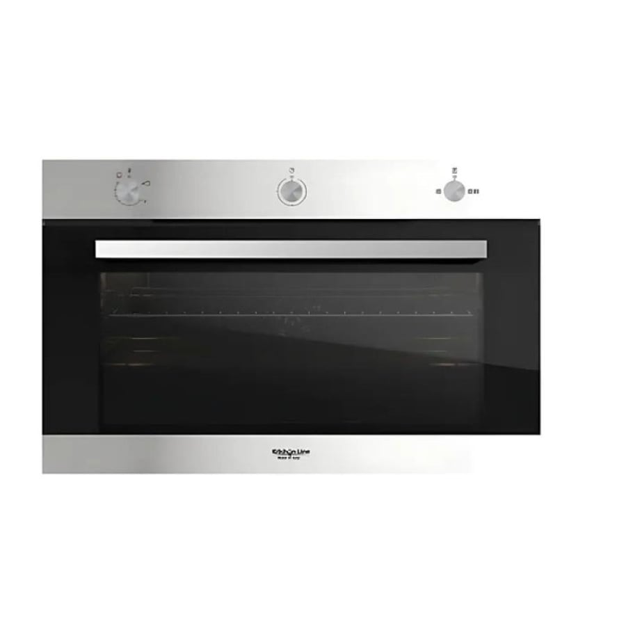 كيتشين لاين فرن بلت ان غاز كامل مع مروحة إيطالي - 60x90 سم - 120 ليتر - KL90GM4F