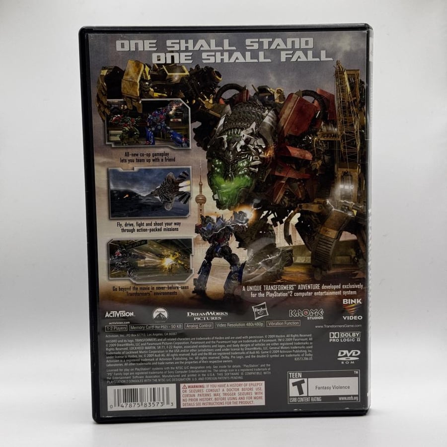 Transformers revenge of the fallen (ntsc)