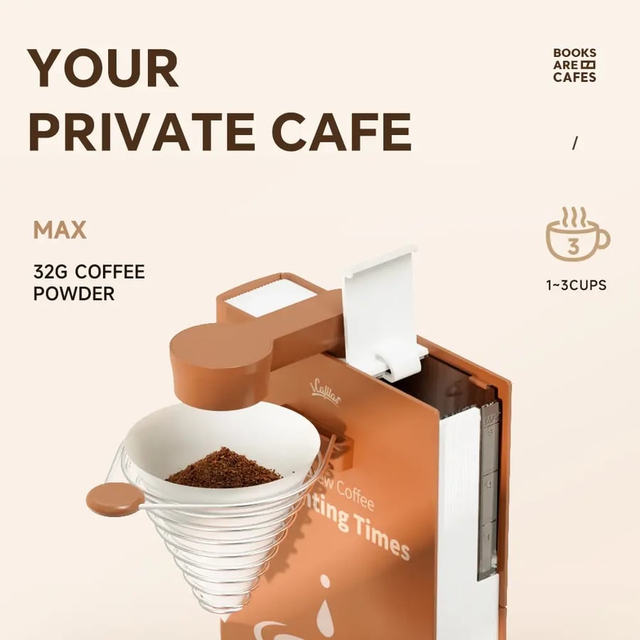 ICafilas Portable Electric Folding Coffee Maker - Automatic Tea Brewing Machine for Home Office - ماكينة قهوة كهربائية محمولة وقابلة للطي من ICafilas - ماكينة تخمير الشاي الأوتوماتيكية للمنزل والمكتب