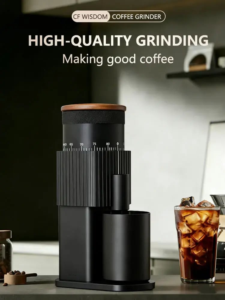 Portable Electric Coffee Grinder, USB Rechargeable Bean Grinder, Burr Grinder for Home Kitchen, Christmas Gift