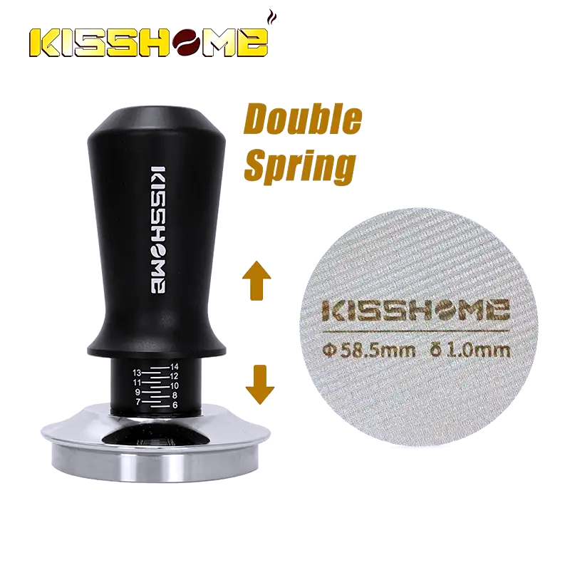 Coffee Tamper Constant Pressure Double Spring 51mm 53mm 58mm Espresso Distributor For Delonghi Breville Accessories Barista Tool