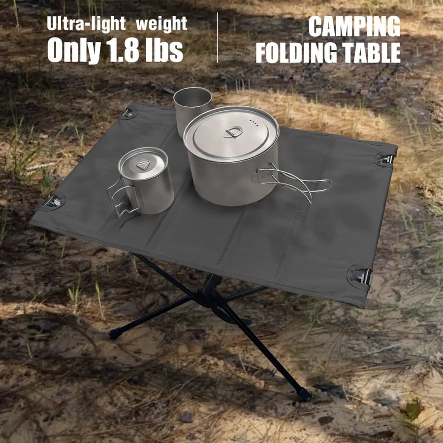 طاولات سياحية محمولة من سبائك الألومنيوم للنزهات في الهواء الطلق من WESTTUNE Camping خفيف الوزن 1680D Oxford