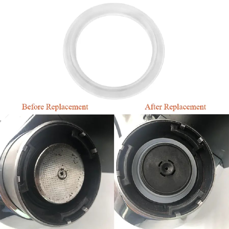 حلقة سيليكون مانعة للتسرب لرأس تخمير ماكينة إسبريسو ديلونجي ديديكا EC680/685/EC9335 - جل سيليكون غذائي عالي الجودة لإحكام الإغلاق وبخار القهوة