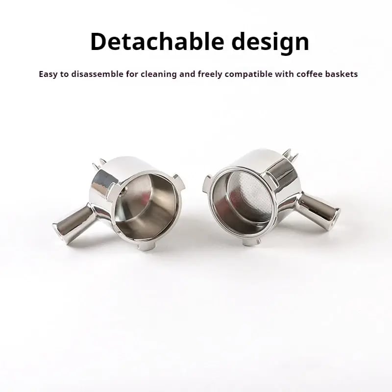 فلتر بورتافلتر 51 مم من الستانلس ستيل لـ DeLonghi 9155/9255/9355/9655/9865 بمقابض M10 متعددة قابلة للتخصيص