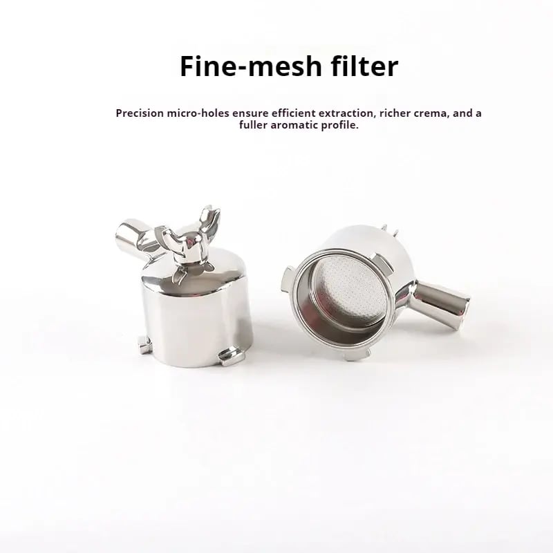 فلتر بورتافلتر 51 مم من الستانلس ستيل لـ DeLonghi 9155/9255/9355/9655/9865 بمقابض M10 متعددة قابلة للتخصيص