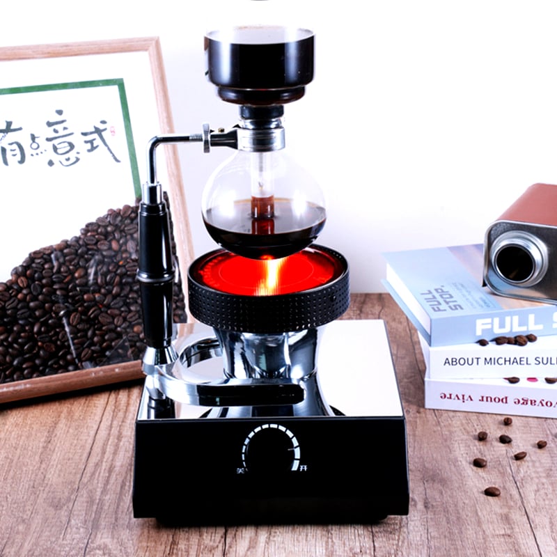 Aesthetic Modern Simplicity Heat Bulb Coffee Pot Heat Source Halogen Lamp Special Coffee Brewing 220V Heat Induction Glass