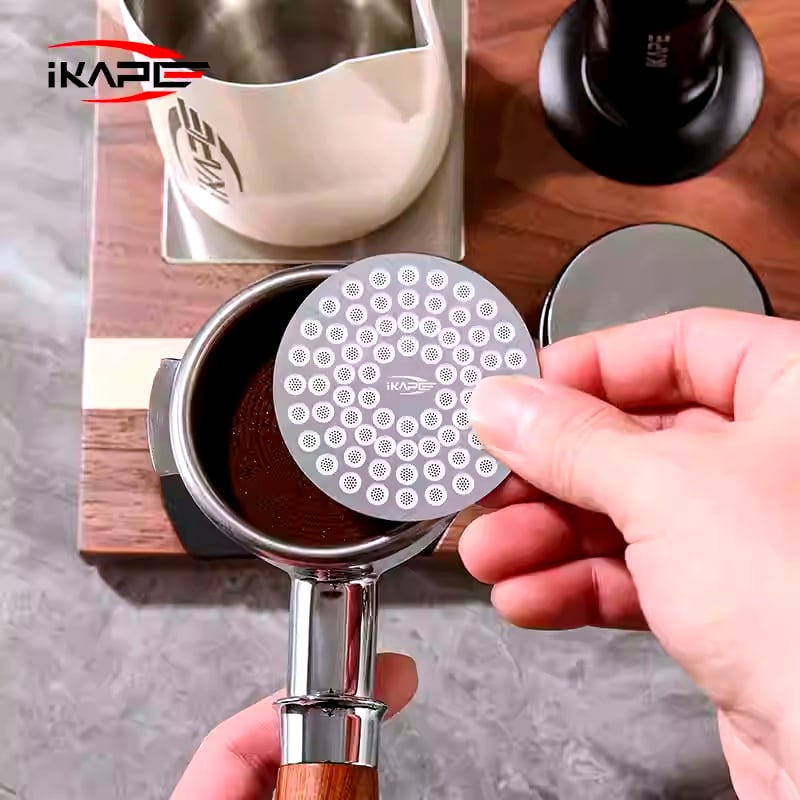 IKAPE Espresso V2Puck Screen for Coffee Brewing Precision Filter Screen Upgrade Home Barista 51/54/58MM Professional Coffee Tool