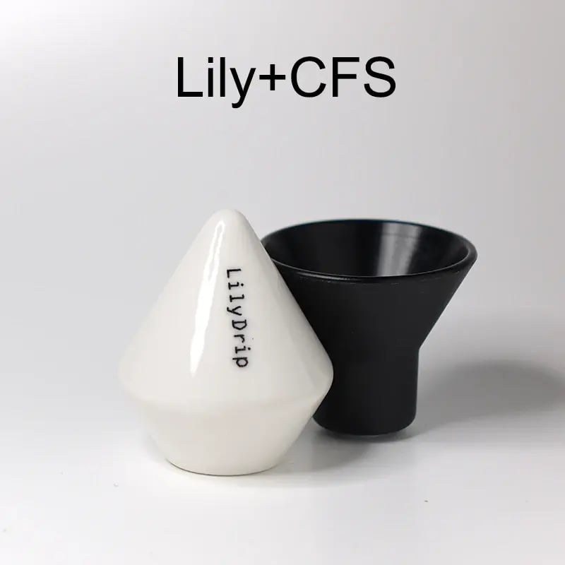 Lilydrip محول فلتر القهوة السيراميك صب فوق مجموعة صانع القهوة يحسن معدل تدفق التنقيط ملحقات القهوة لبار القهوة