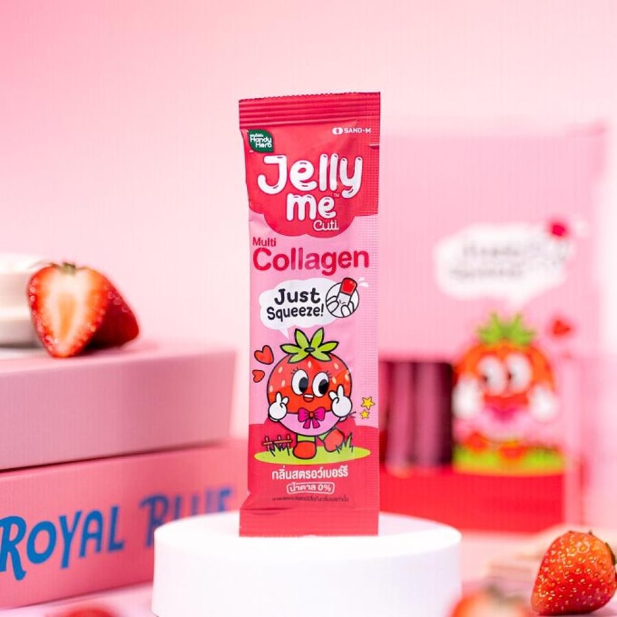 جيلي الكولاجين بنكهة الفراولة - HandyHerb Jelly Me Cuti Collagen