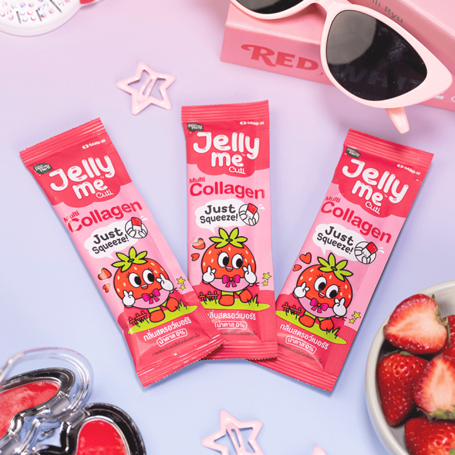 جيلي الكولاجين بنكهة الفراولة - HandyHerb Jelly Me Cuti Collagen