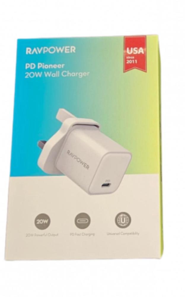 شاحن جداري من شركة راف بور تايب سي 20w
